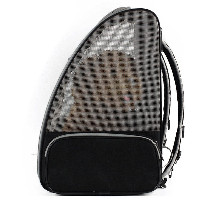 Breathable mesh pet backpack, airline approved - by Famigift