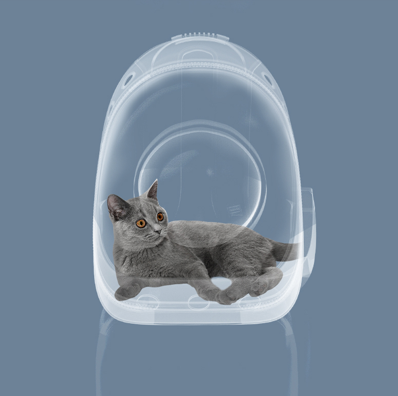 Pet backpack carrier bag portable with capsule oil painting series - by Famigift