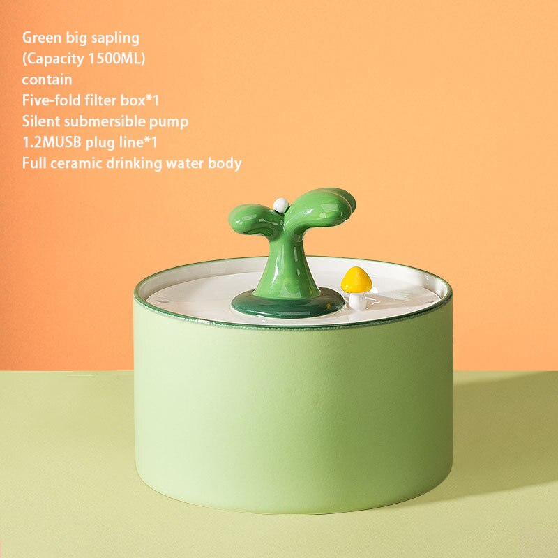 Cats Dogs Drinking Bowl Automatic Cat Water Fountain Dispenser - by Famigift