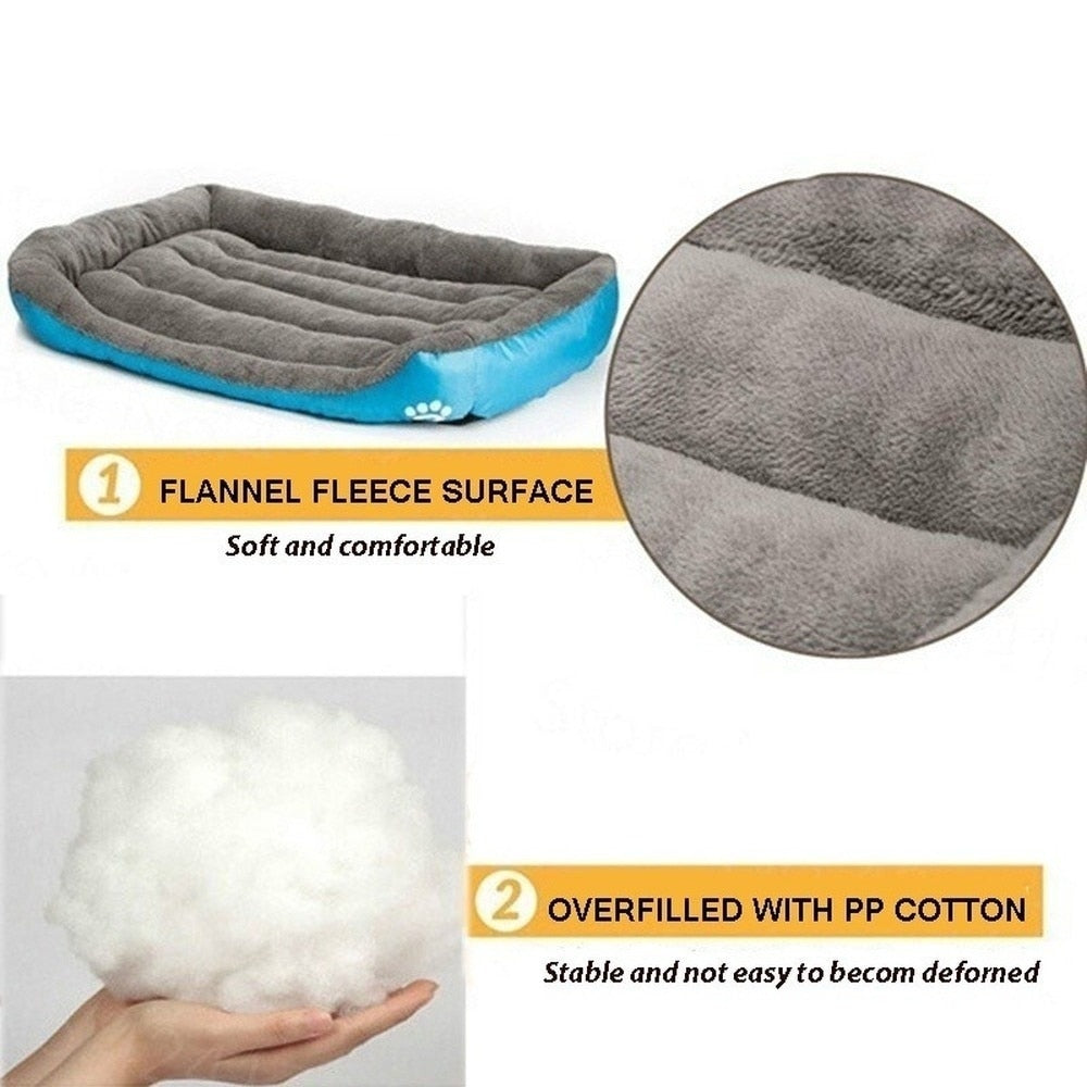 Petcare Soft Fleece Dogs Bed - Purple - by Famigift