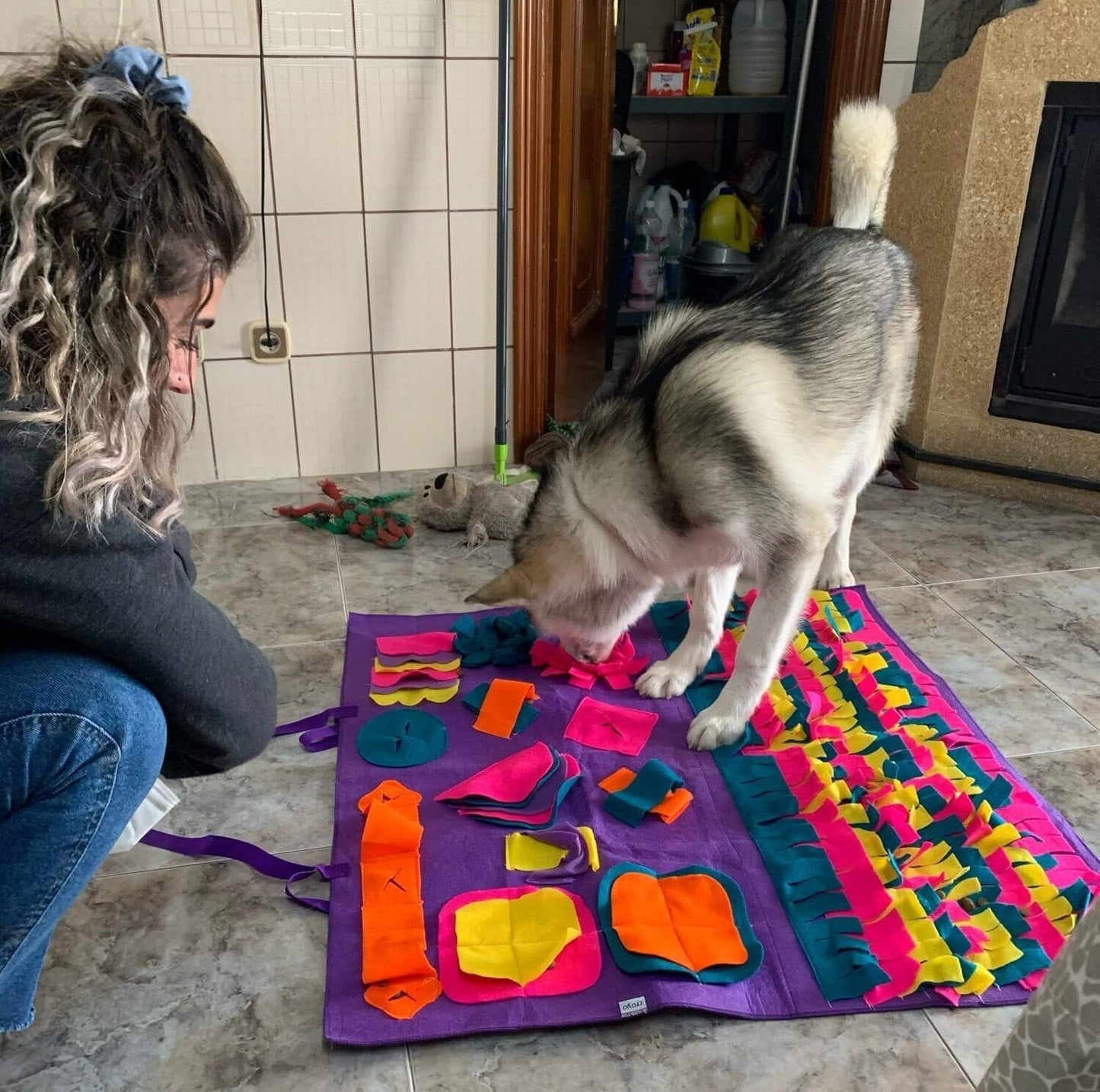 Dog Sniffing Puzzle Mat ( Ultimate Boredom Buster For your Dog - by Famigift
