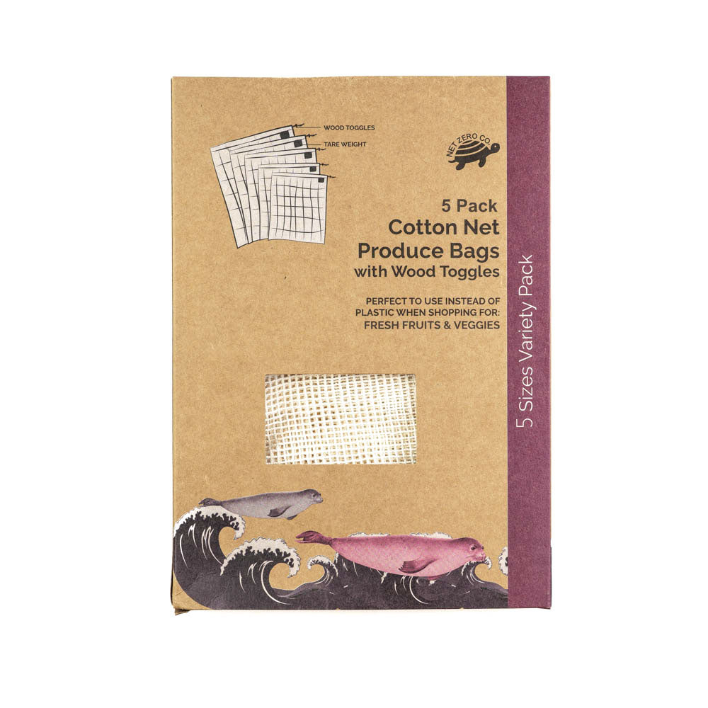 Cotton Mesh Reusable Produce Bags - 10 Pack - by Famigift