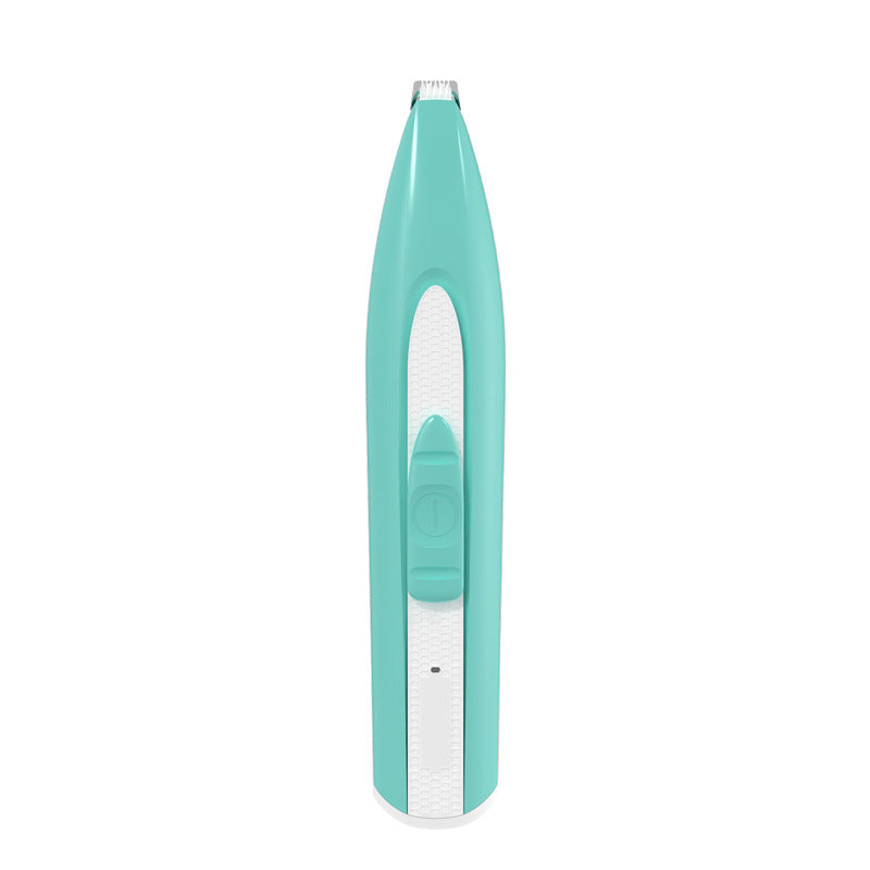 Pet Dog Hair Clipper Dogs Foot Hairs Trimmer Grooming Electrical Hair Clipper - white (charged - by Famigift