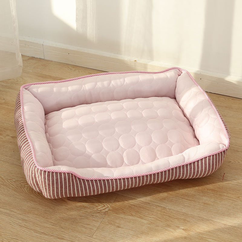 Dog beds summer cold pet beds - pink - by Famigift