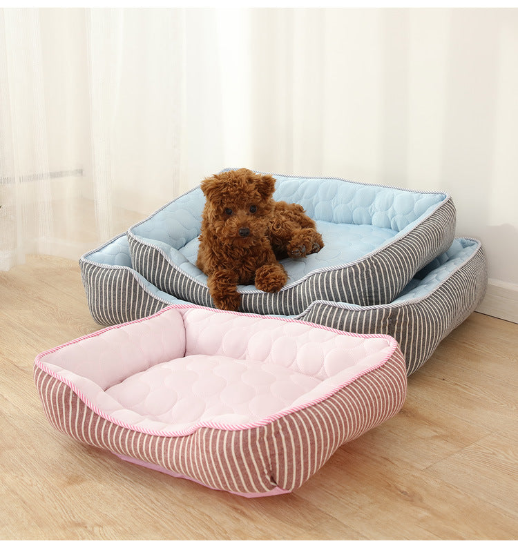 Dog beds summer cold pet beds - blue - by Famigift