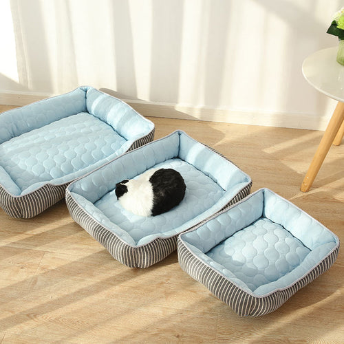 Dog beds summer cold pet beds - blue - by Famigift