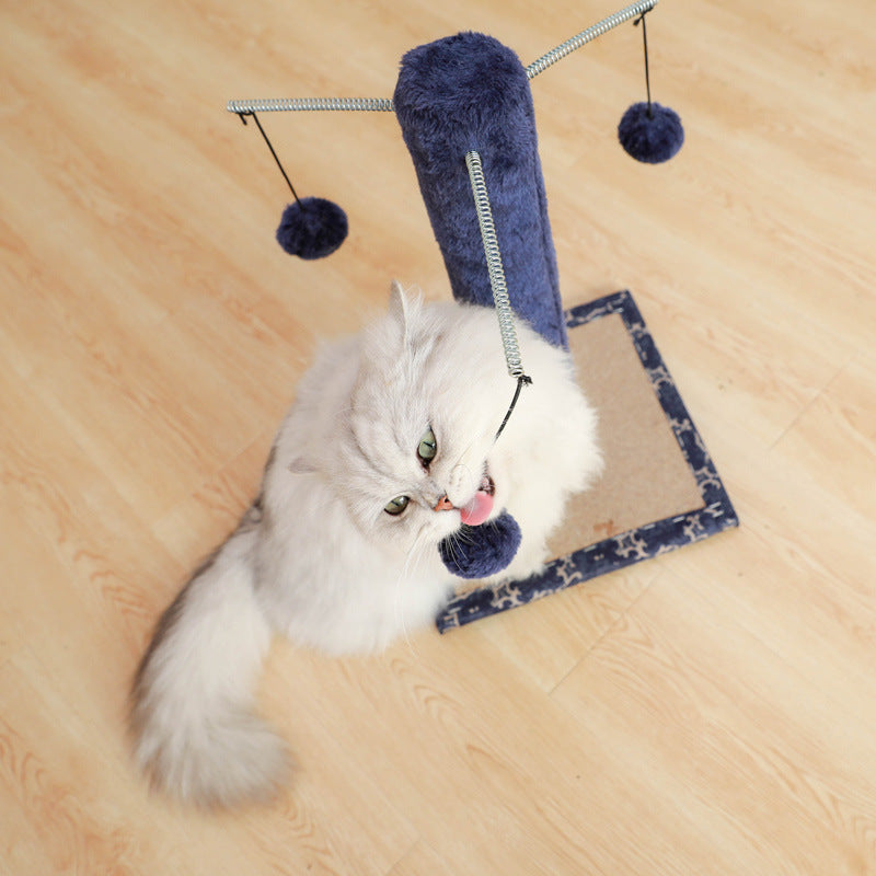 Cat tree small cat climbing frame sisal column cat scratching board - Grey - by Famigift