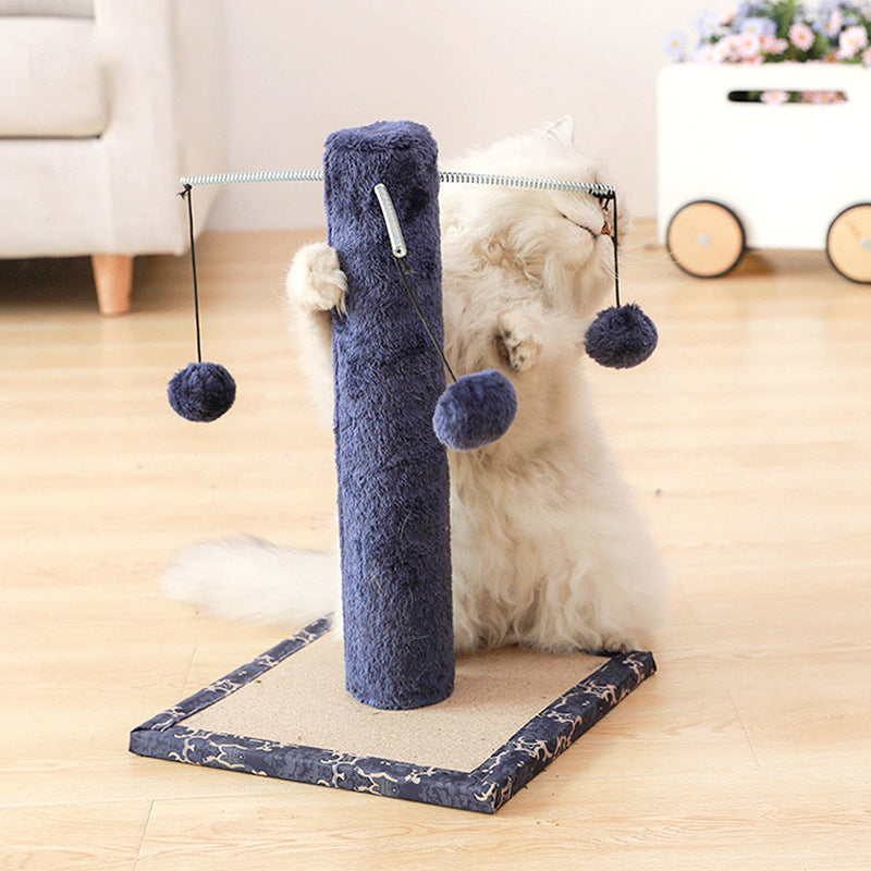 Cat tree small cat climbing frame sisal column cat scratching board - Black - by Famigift