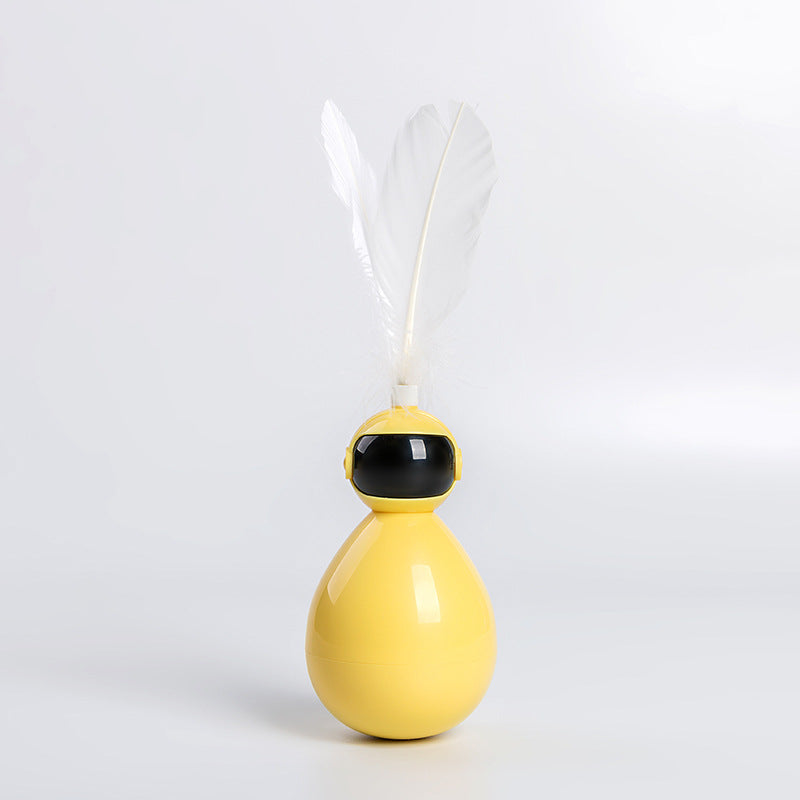 Cat Toy Swing Ball Tease Cat Stick Tease Cat Toy - Feathers (3 - by Famigift