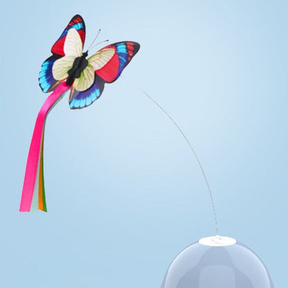 Butterfly Auto Tease Cat Toy Puzzle Pet Electric Toy Tease Cat Stick - by Famigift