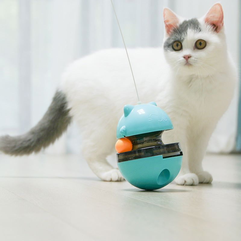 Cat Leak Food Ball Cat Toy Track Ball - Green - by Famigift