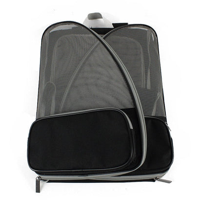 Breathable mesh pet backpack, airline approved - by Famigift