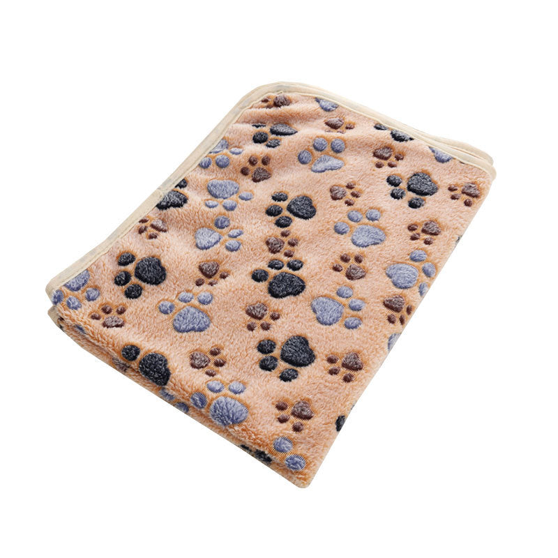 Pet blanket coral suede kennel kitty blanket - Pink - by Famigift