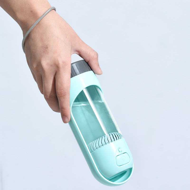 Portable Dog Feeding Water Bottle - pink without filter element - by Famigift
