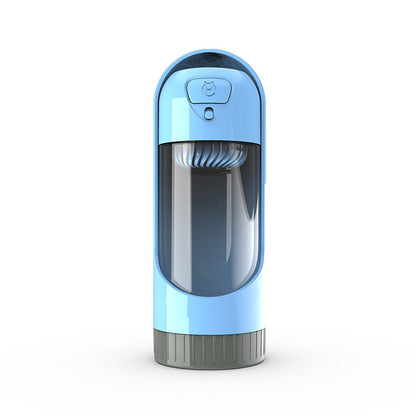 Portable Dog Feeding Water Bottle - green with filter - by Famigift