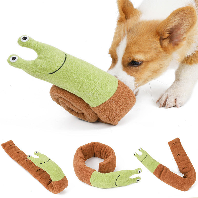 Magic Snail Pet Plush Toy Smell Dog Toy - by Famigift