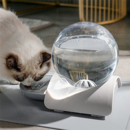 2.8L Fountain Bubble Automatic Cat Water Feeder Drinking Bowl For Pets Water Dispenser - Green - by Famigift