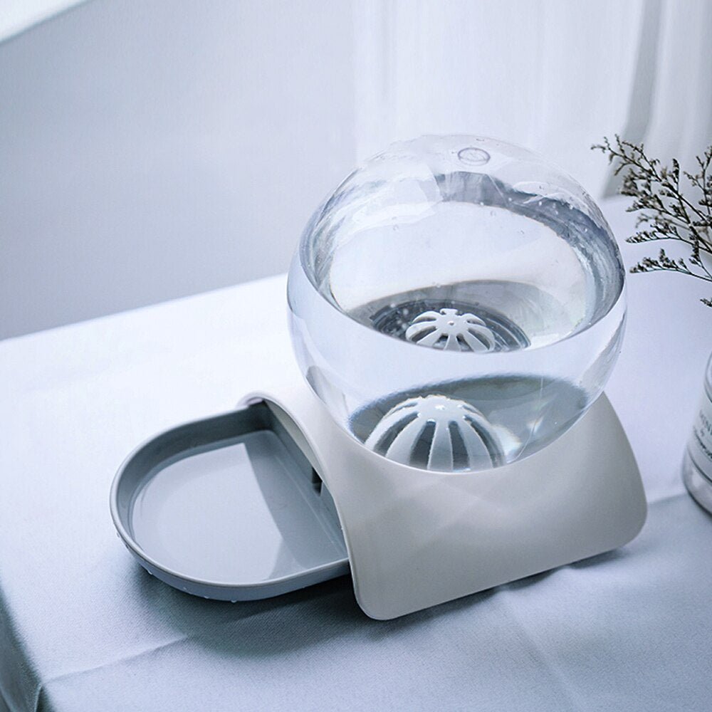 2.8L Fountain Bubble Automatic Cat Water Feeder Drinking Bowl For Pets Water Dispenser - Pink - by Famigift