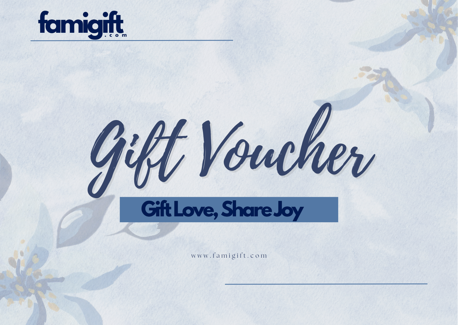 Famigift.com Gift Card - Gift Love, Share Joy - by Famigift