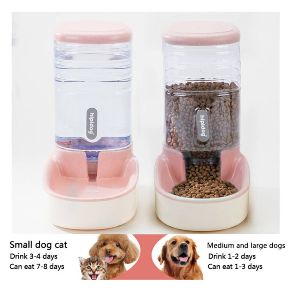 Pets Automatic Self-Dispensing Gravity Pet Feeder and Waterer for Dogs & Cats - by Famigift