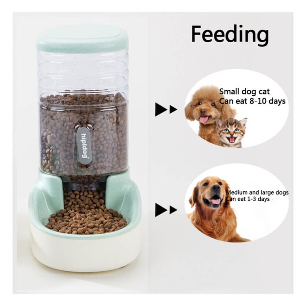 Pets Automatic Self-Dispensing Gravity Pet Feeder and Waterer for Dogs & Cats - by Famigift