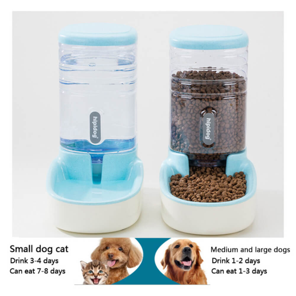 Pets Automatic Self-Dispensing Gravity Pet Feeder and Waterer for Dogs & Cats - by Famigift