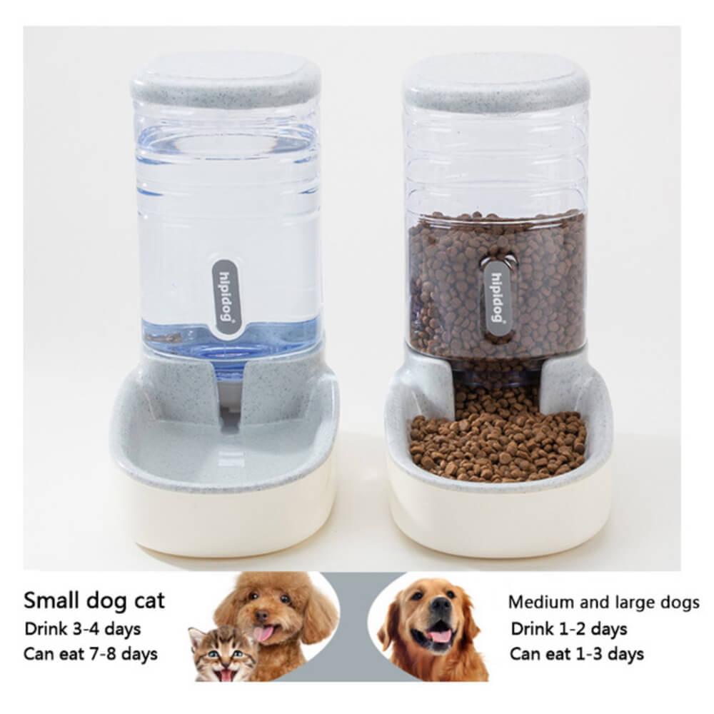 Pets Automatic Self-Dispensing Gravity Pet Feeder and Waterer for Dogs & Cats - by Famigift