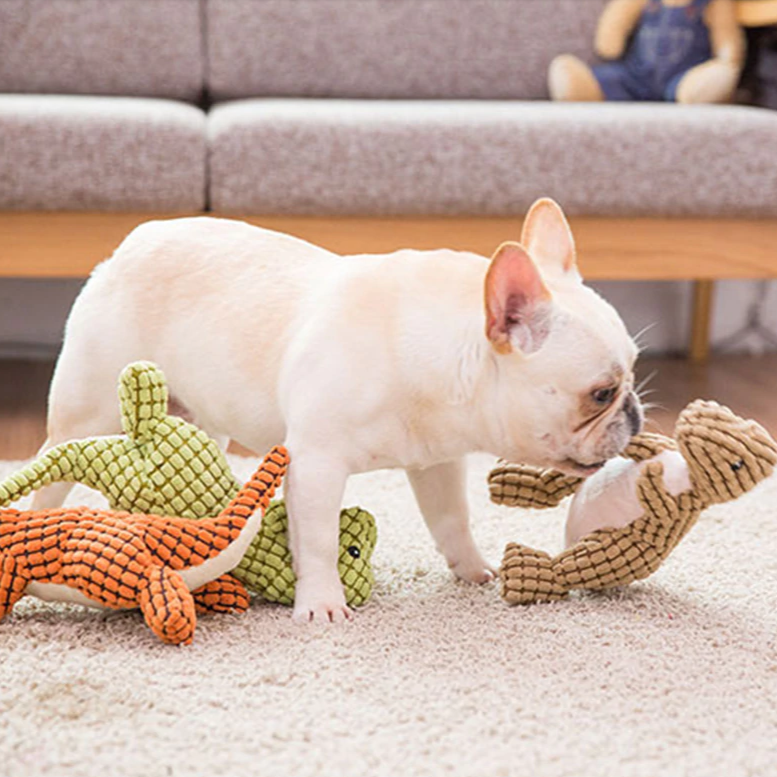 Dinosaur Squeaky ToysBite-resistant Pet Dog Chew - Green - by Famigift