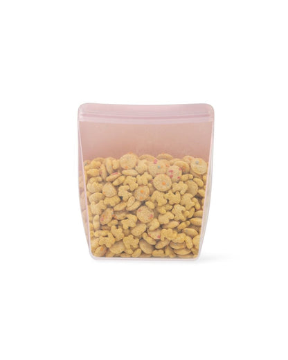 Silicone Reusable Stand-Up Bag - Blush - by Famigift
