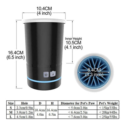 Pet Paw Washing Cup with Soft Rubber Brushes - L - by Famigift