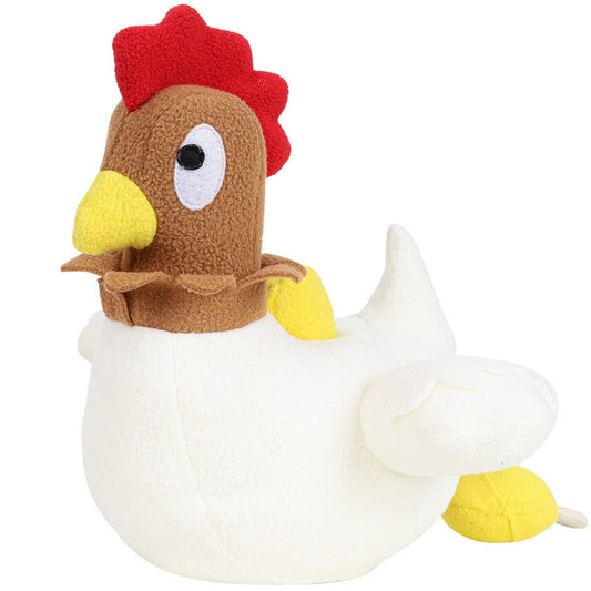 Hen dog toy puzzle decompression pet plush toys - Beige - by Famigift