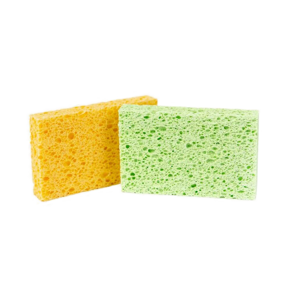 Kitchen 100% Cellulose Sponges - 2 Pack - Default Title - by Famigift