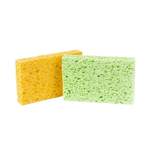 Kitchen 100% Cellulose Sponges - 2 Pack - Default Title - by Famigift
