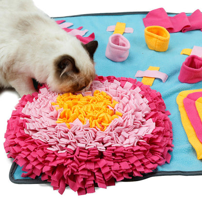 Pet toys Dog Feeding Sniffing Mat Training Nosework Blanket - by Famigift