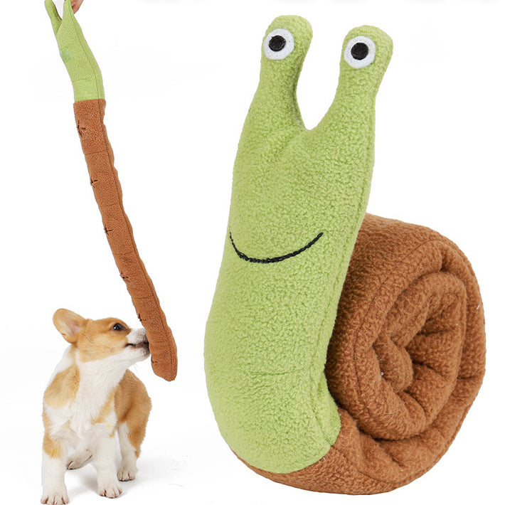 Magic Snail Pet Plush Toy Smell Dog Toy - by Famigift