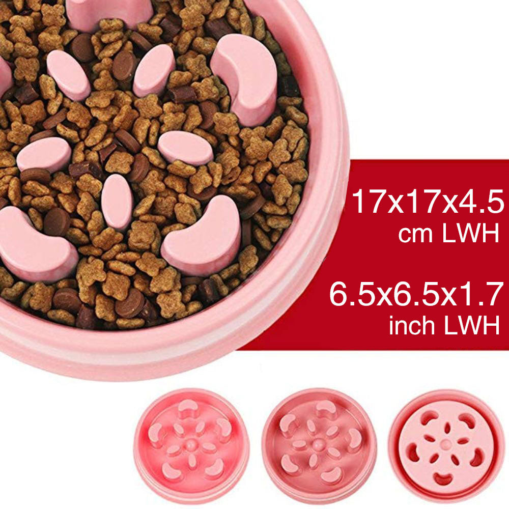 Dog Feeding Bowl Fun Slow Feeder Stop Bloat - by Famigift