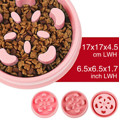 Dog Feeding Bowl Fun Slow Feeder Stop Bloat - by Famigift