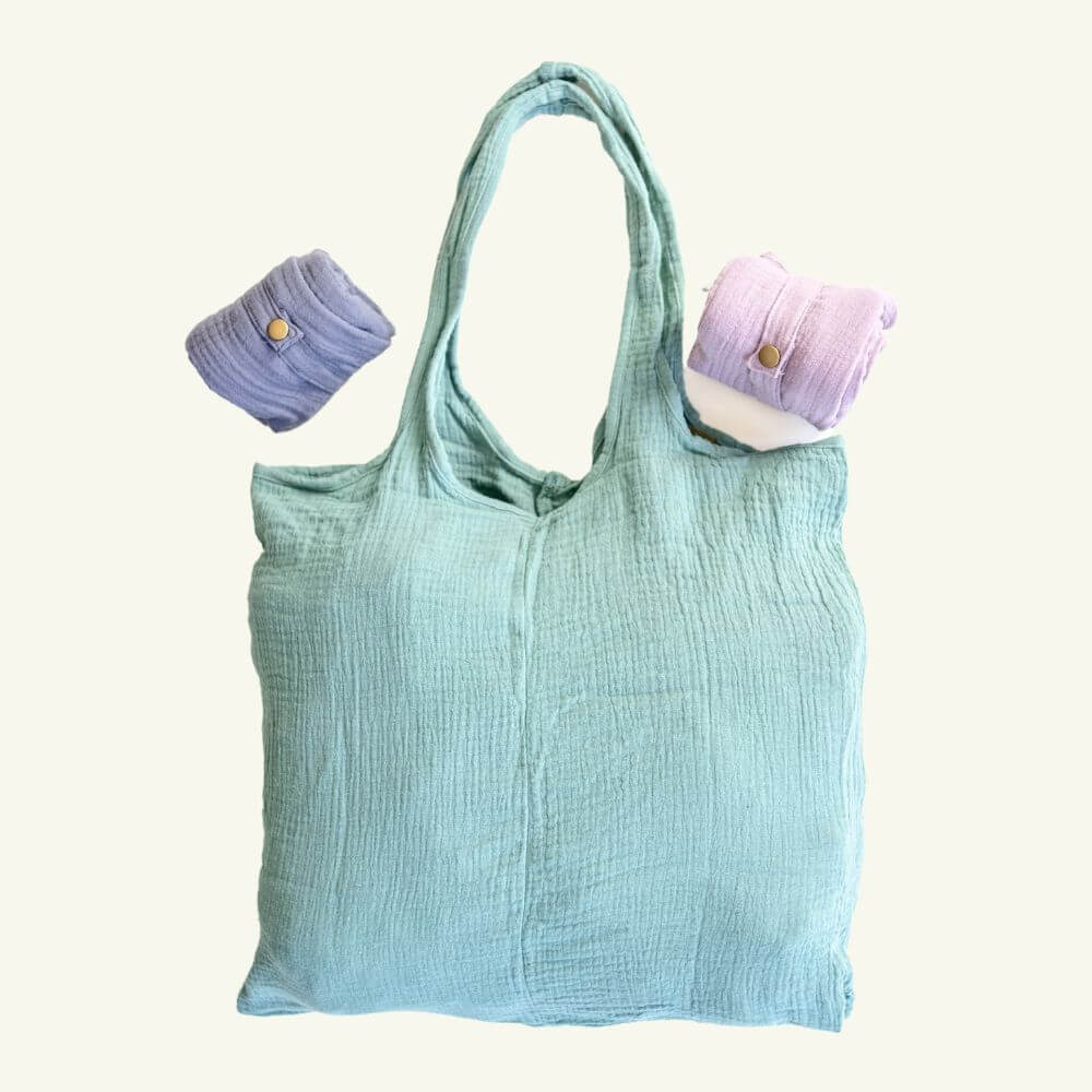 Muslin Shopping Bags- 3 Pack - by Famigift