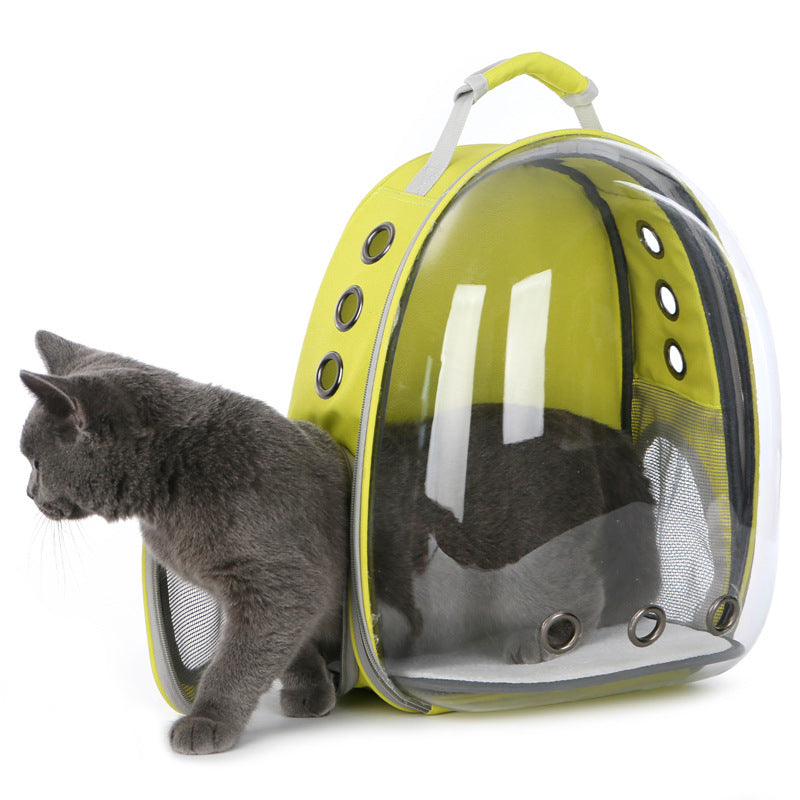 Portable Pet Carrier Backpack With Space Capsule Bubble - by Famigift