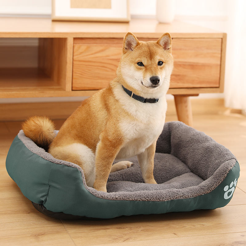 Petcare Soft Fleece Dogs Bed - Orange - by Famigift