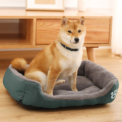 Petcare Soft Fleece Dogs Bed - Orange - by Famigift