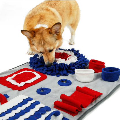 Pet toys Dog Feeding Sniffing Mat Training Nosework Blanket - by Famigift