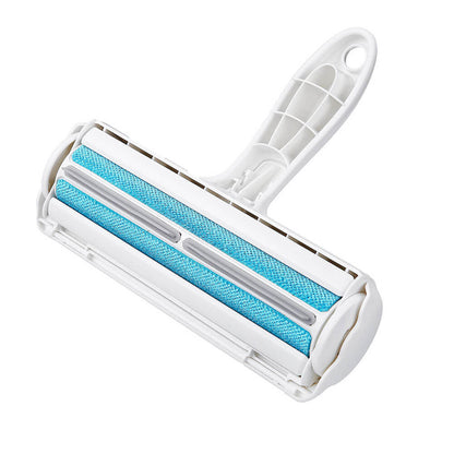 Pet Hair Removel Roller Remover Cleaning Brush Fur Removing Dog Cat Animals Hair Brush - Blue - by Famigift