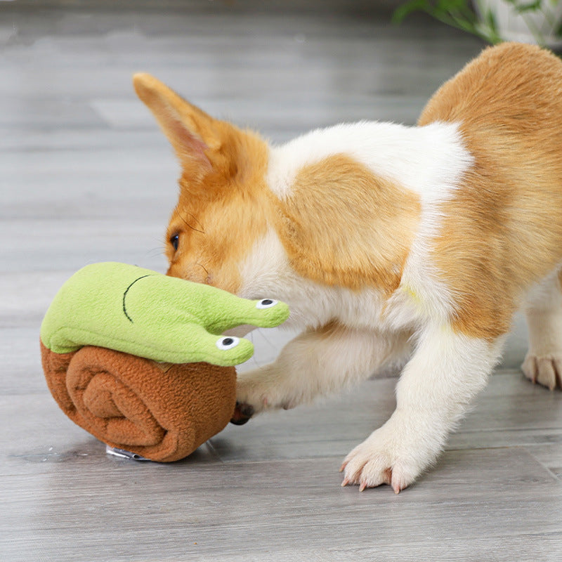 Magic Snail Pet Plush Toy Smell Dog Toy - by Famigift
