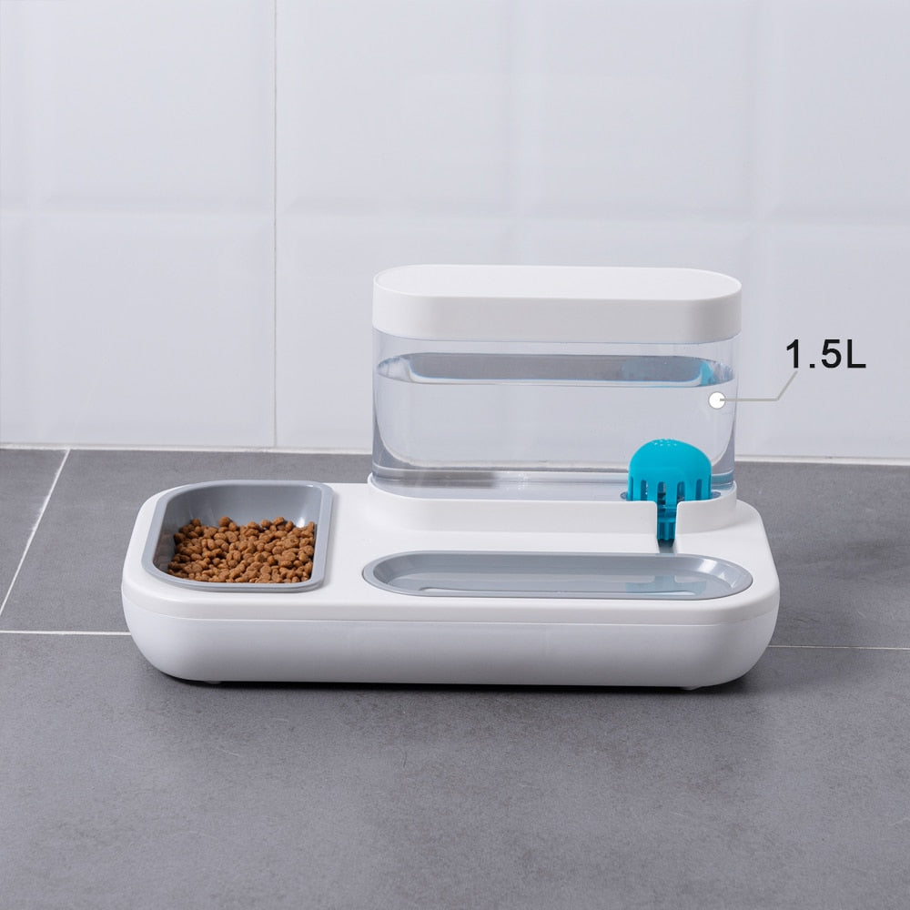4 Style Pet Cat Bowl Dog for Cats Feeder Bowls Kitten Automatic Drinking Fountain 1.5L Capacity Puppy Feeding Waterer Products - by Famigift