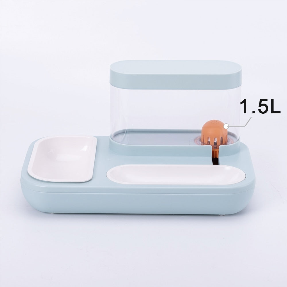 4 Style Pet Cat Bowl Dog for Cats Feeder Bowls Kitten Automatic Drinking Fountain 1.5L Capacity Puppy Feeding Waterer Products - by Famigift