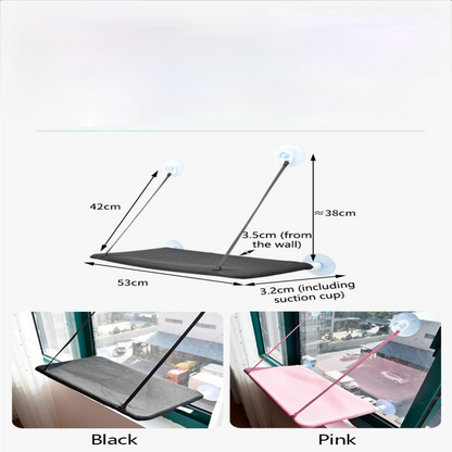 Cat Suction Cup Hanging Bed Cat Sofa Cat Bed Cat Basking In The Sun - by Famigift