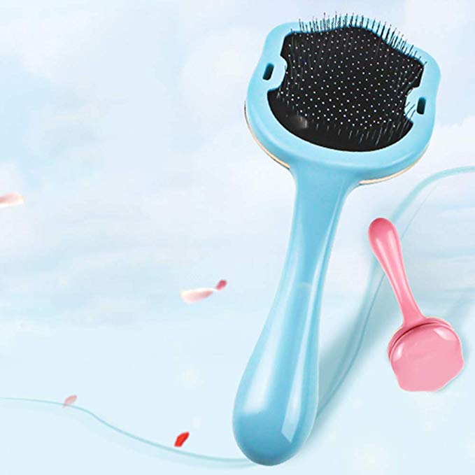Cat Paw Grooming Comb Undercoat Pin Rake Brush for Pets' Hair Shedding - by Famigift