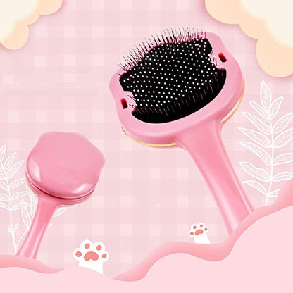 Cat Paw Grooming Comb Undercoat Pin Rake Brush for Pets' Hair Shedding - by Famigift