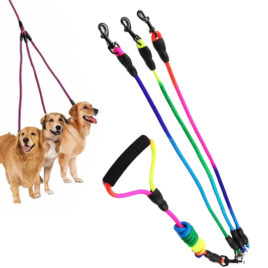Famigift - 3 in 1 Dog Leash - Red - by Famigift